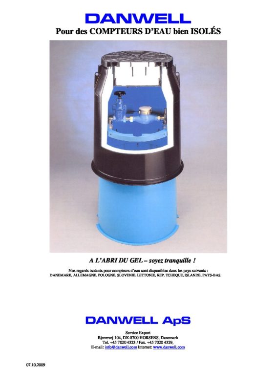 DANWELL – Meter boxes, PEHD watermeter boxes